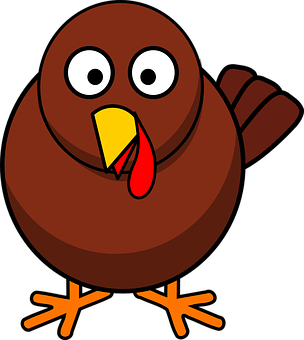 Cartoon Turkey Illustration PNG image