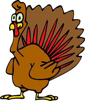 Cartoon Turkey Illustration PNG image