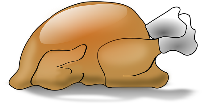 Cartoon Turkey Leg Illustration PNG image