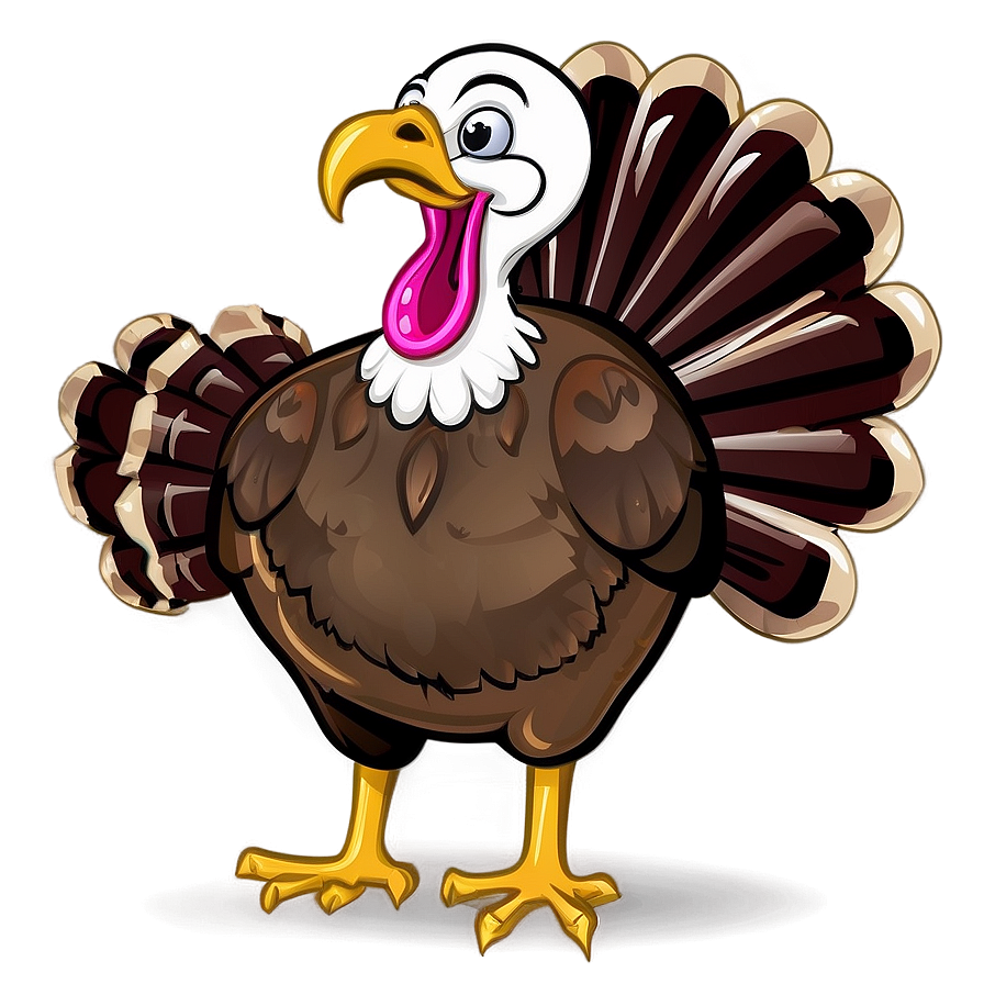 Cartoon Turkey Outline Png 06272024 PNG image