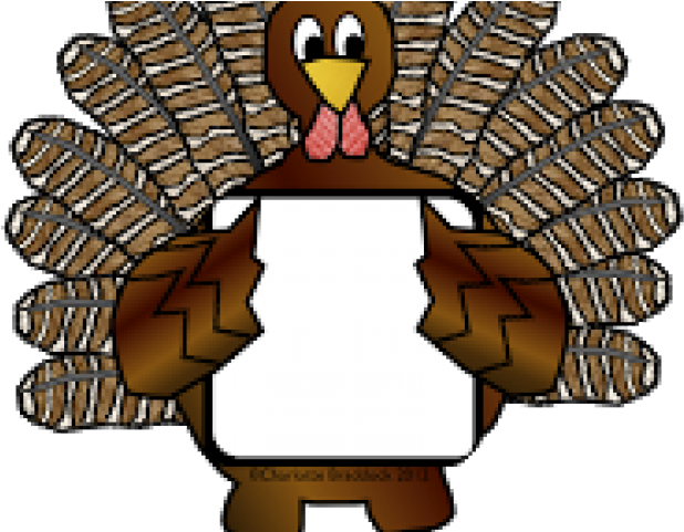 Cartoon Turkeywith Blank Sign Clipart PNG image