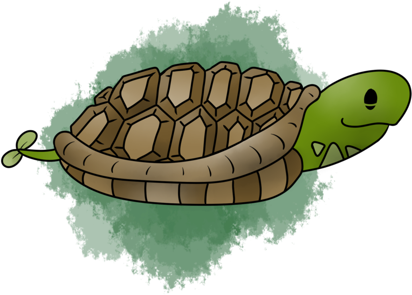 Cartoon Turtleon Green Background.png PNG image