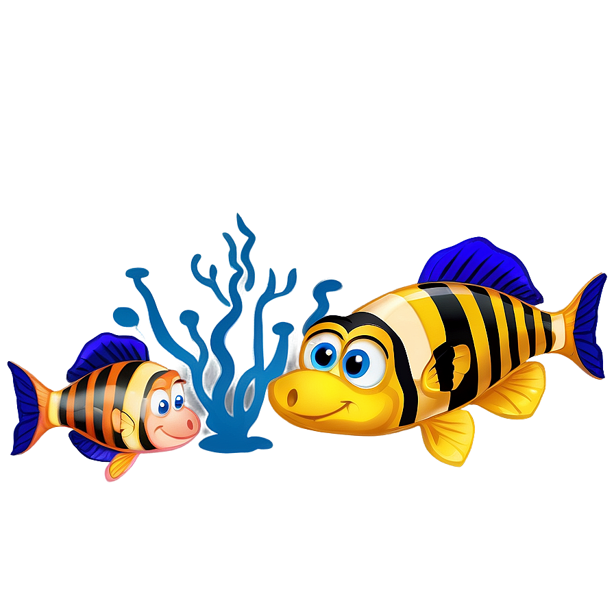 Cartoon Underwater World Png Qby PNG image