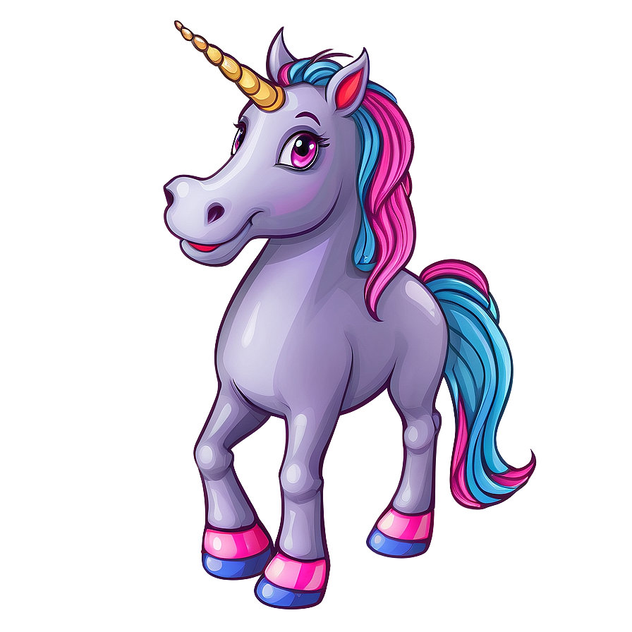 Cartoon Unicorn Clipart Png Qpb PNG image