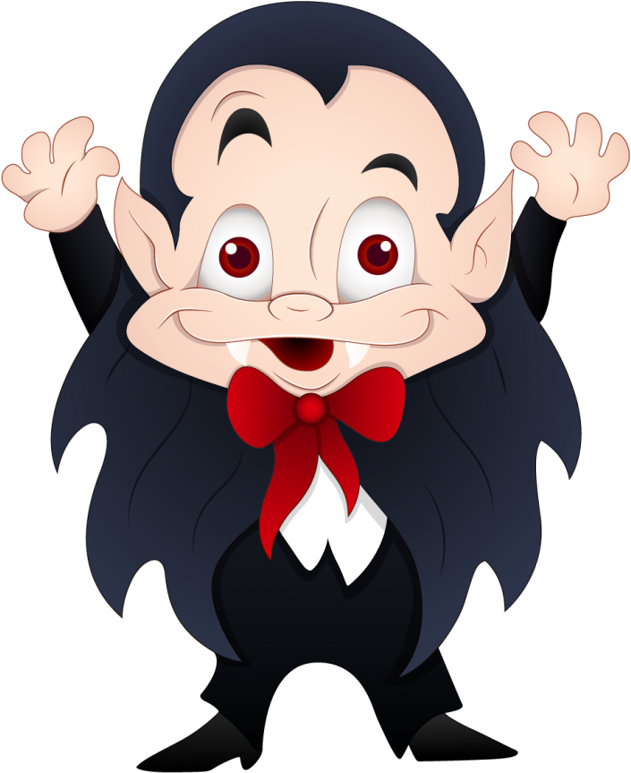 Cartoon Vampire Character PNG image