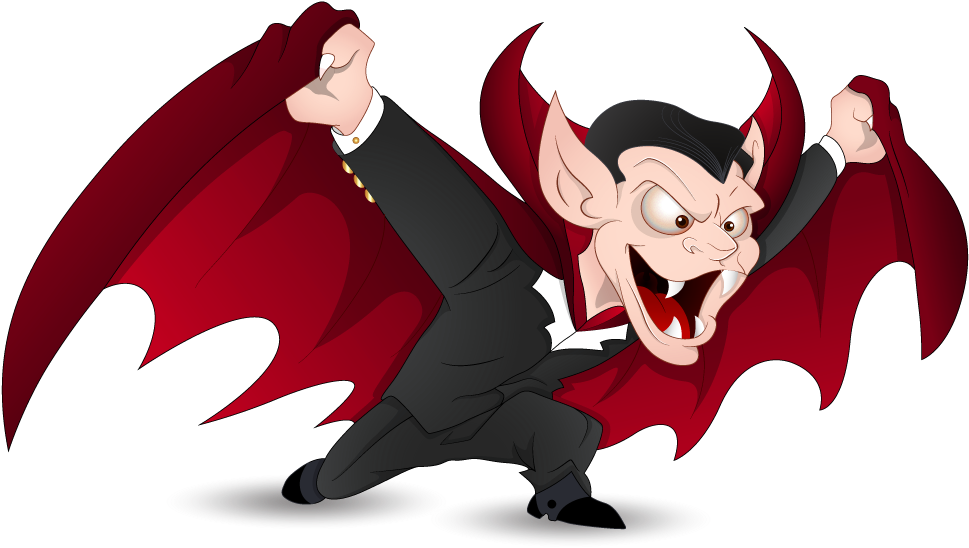 Cartoon Vampire Sneaking PNG image