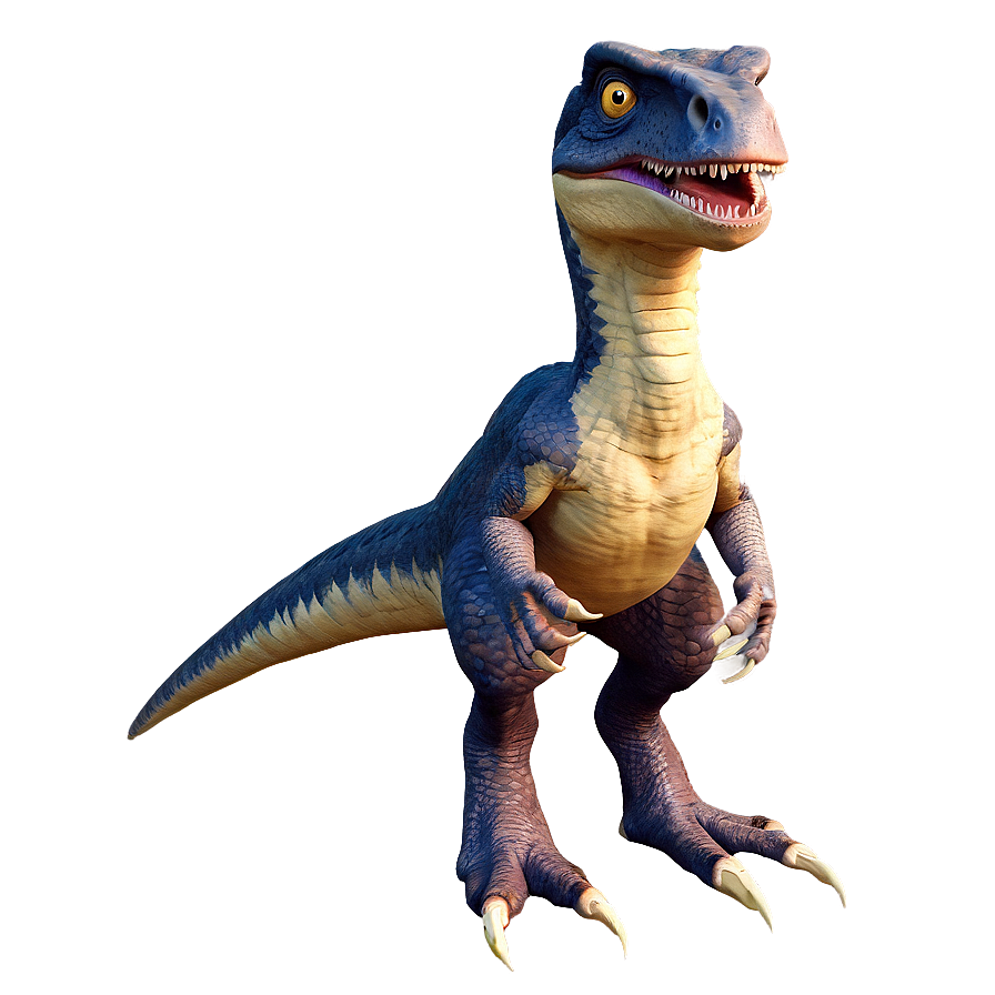 Cartoon Velociraptor Character Png Hck PNG image