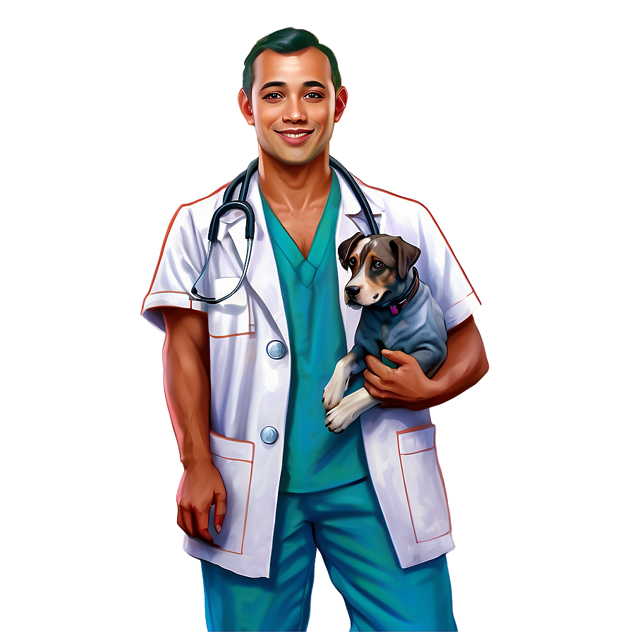 Cartoon Veterinarian Doctor Png Pyr79 PNG image