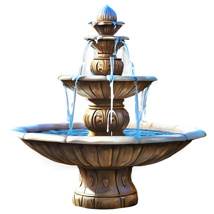 Cartoon Water Fountain Png 72 PNG image