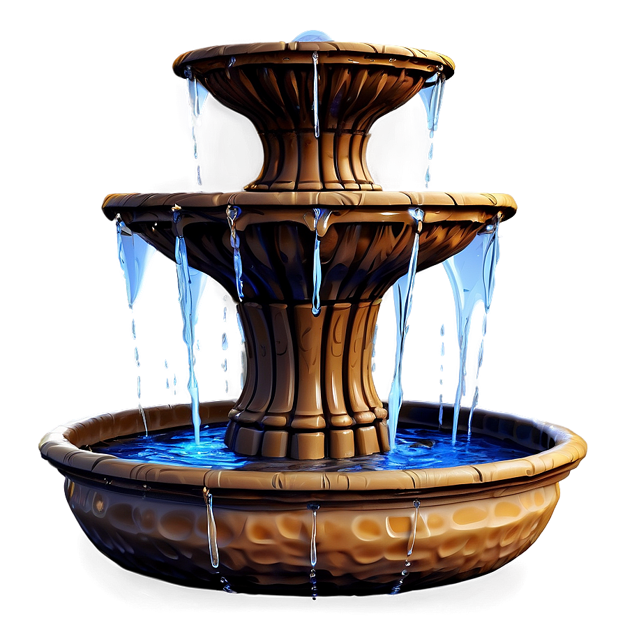 Cartoon Water Fountain Png Wgi22 PNG image