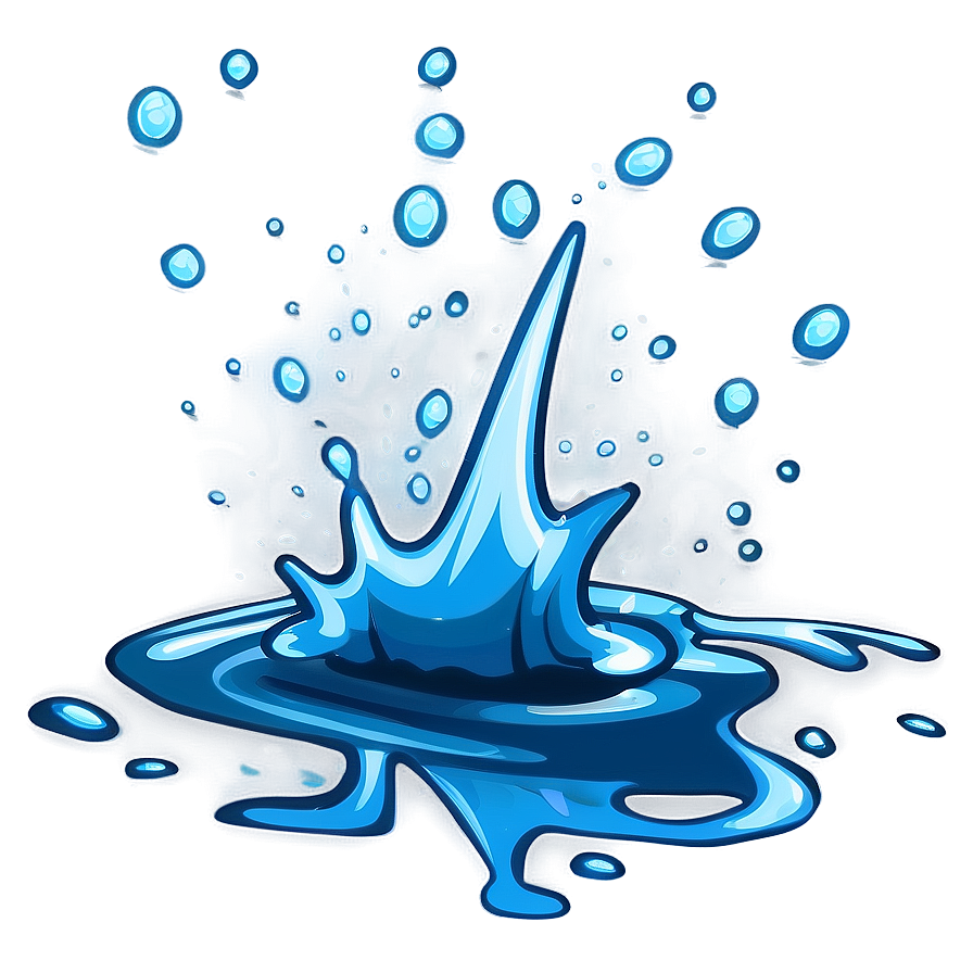 Cartoon Water Splash Png 32 PNG image