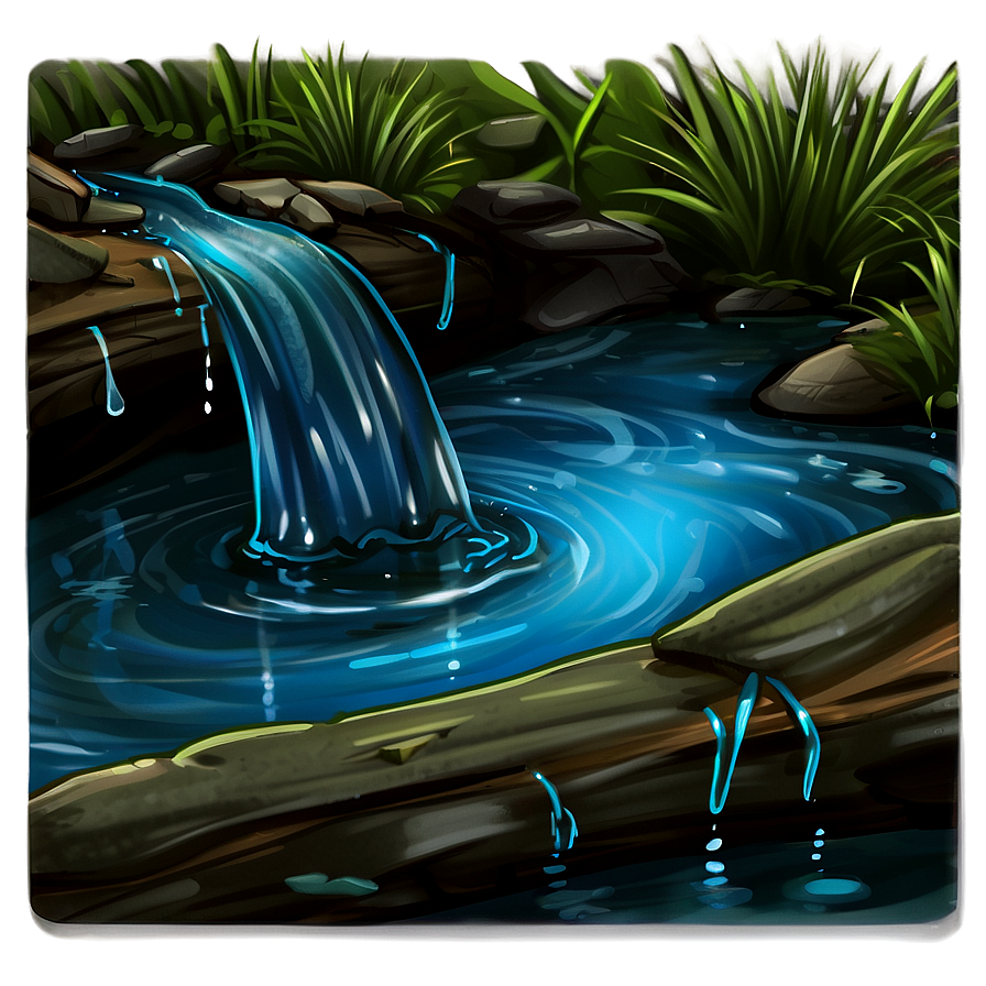 Cartoon Water Stream Png 36 PNG image