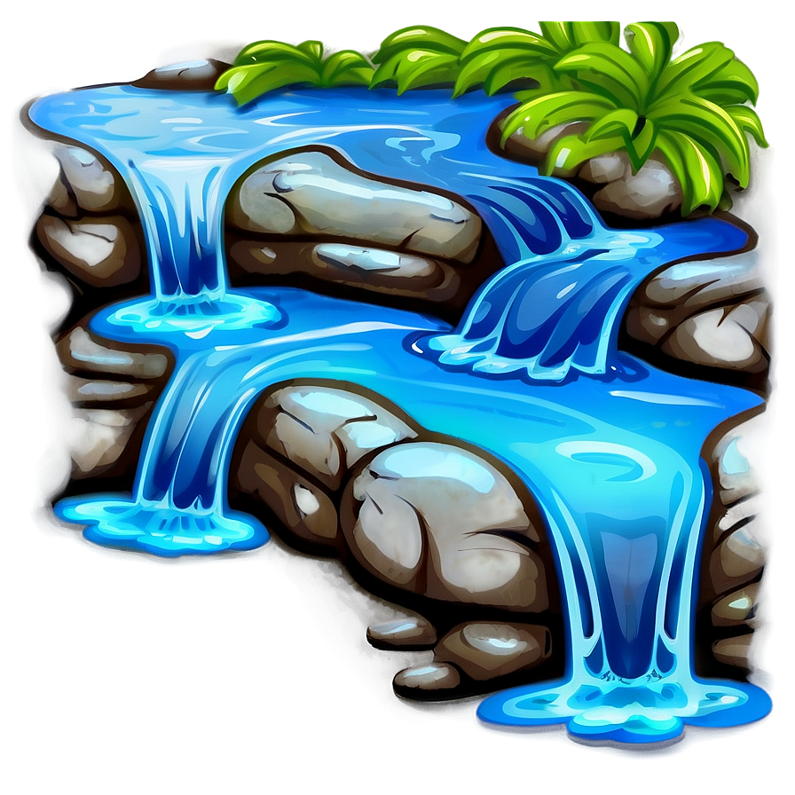 Cartoon Water Stream Png 47 PNG image