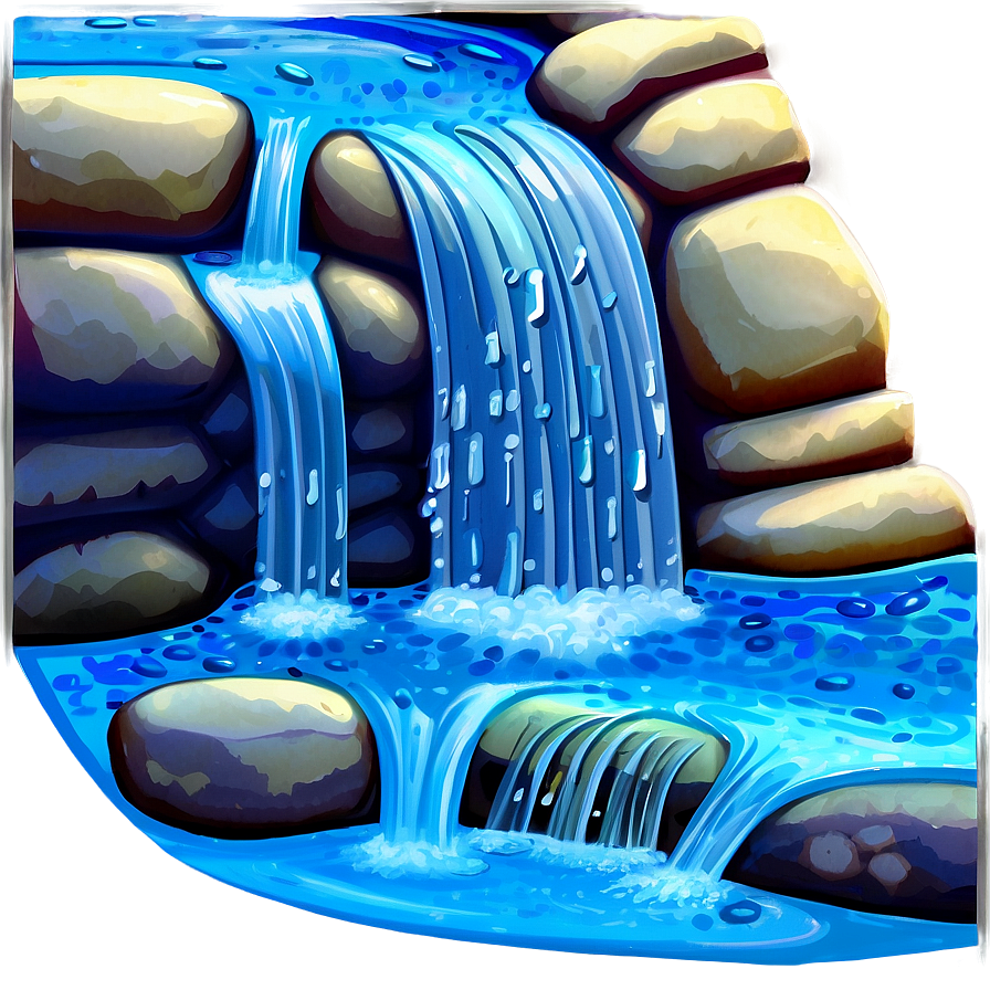 Cartoon Water Stream Png 59 PNG image