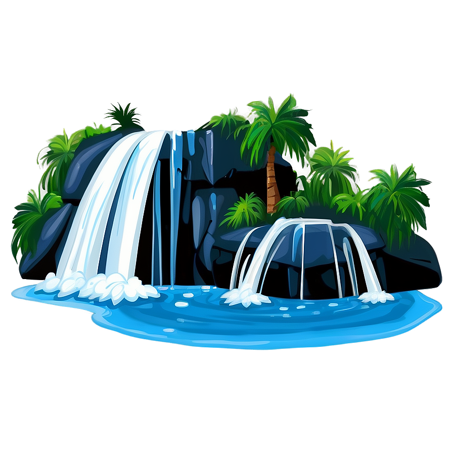 Cartoon Waterfall Scene Png 39 PNG image