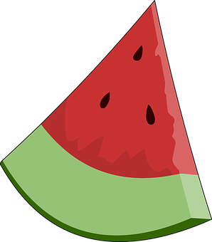 Cartoon Watermelon Slice PNG image