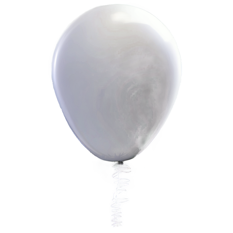 Cartoon White Balloon Png 06212024 PNG image