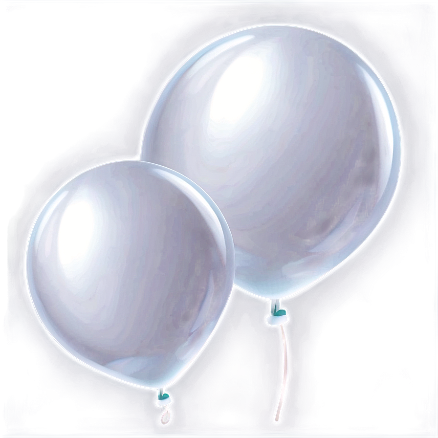 Cartoon White Balloon Png Rcd PNG image