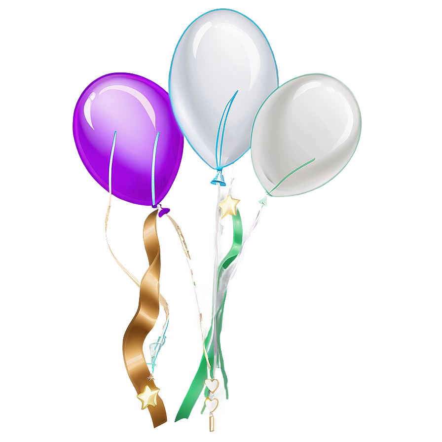 Cartoon White Balloons Png Hts PNG image