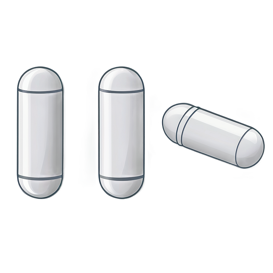 Cartoon White Capsule Png 10 PNG image