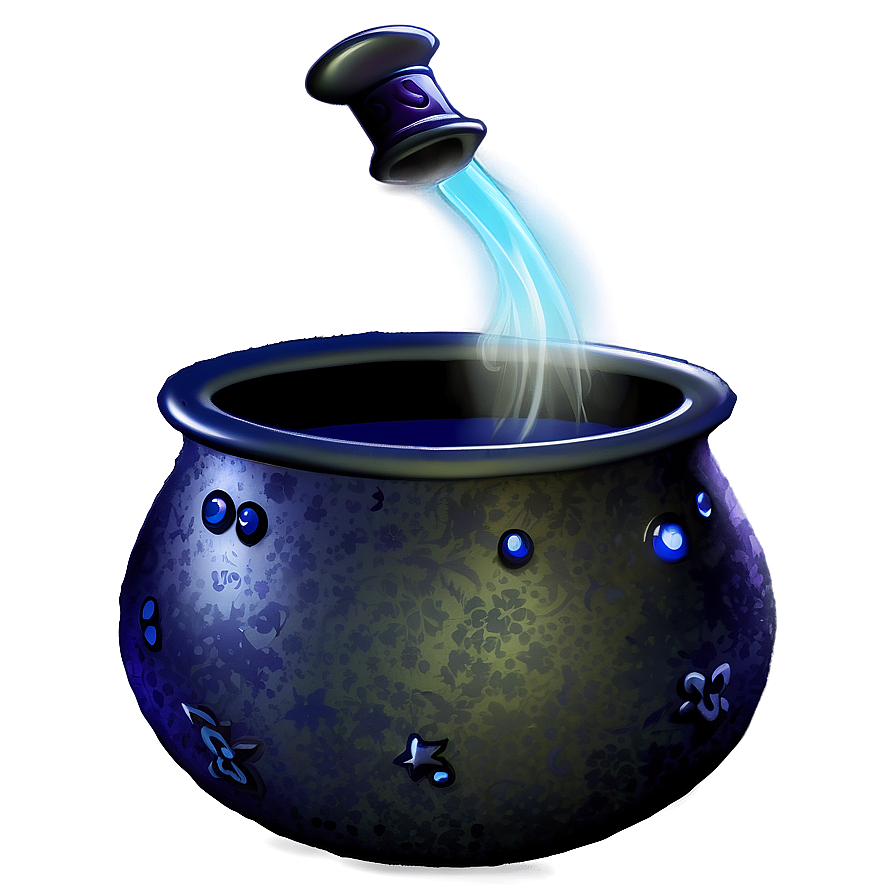 Cartoon Witch Cauldron Png Fbq PNG image