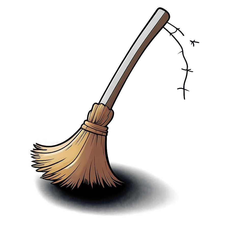 Cartoon Witches Broom Png 06292024 PNG image