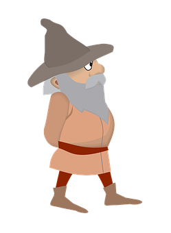 Cartoon Wizard Character PNG image