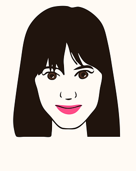 Cartoon Woman Portrait PNG image