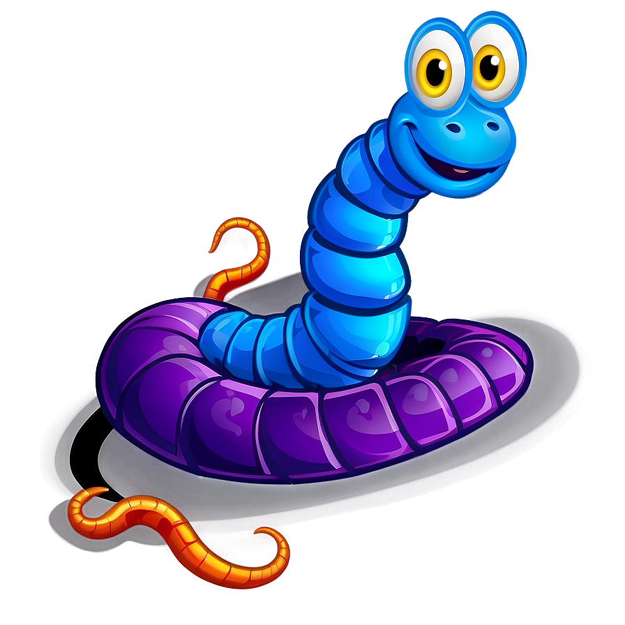 Cartoon Worm Png 05242024 PNG image