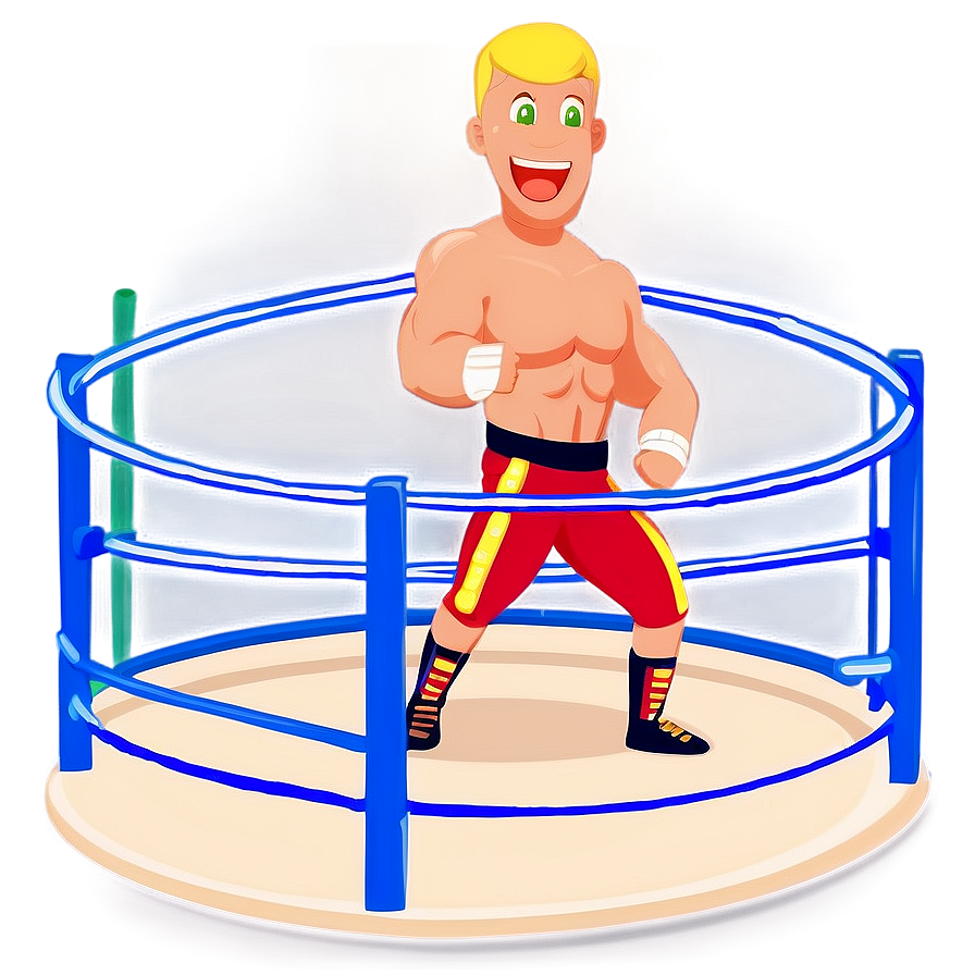 Cartoon Wrestling Ring Illustration Png Ria64 PNG image