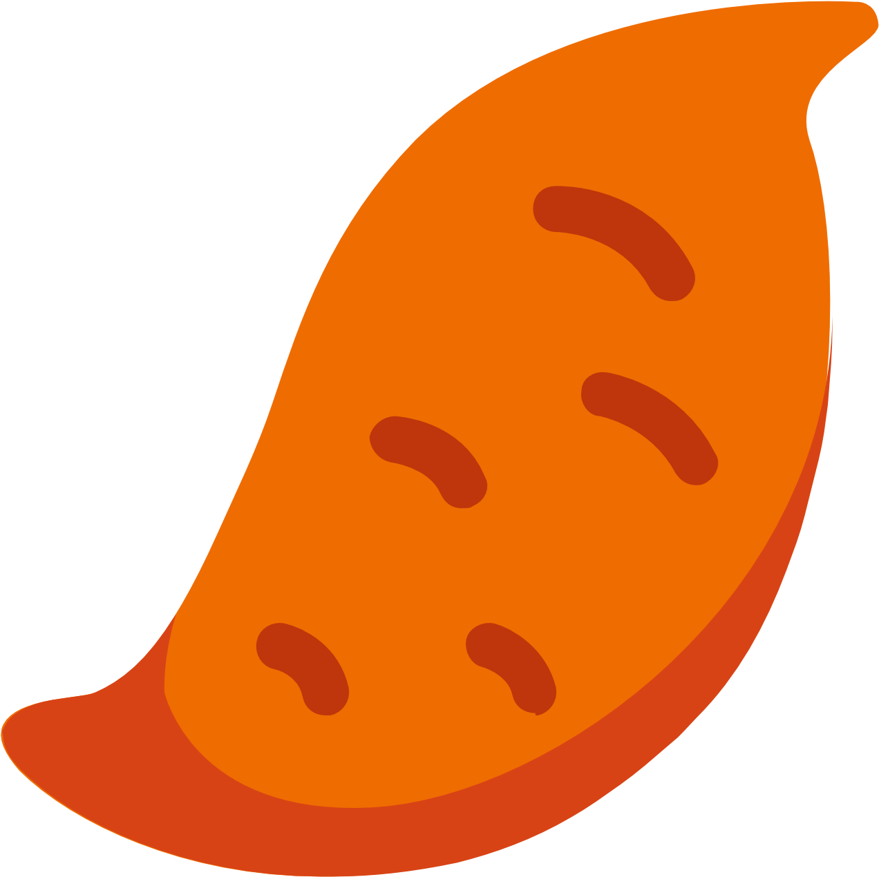 Cartoon Yam Graphic PNG image