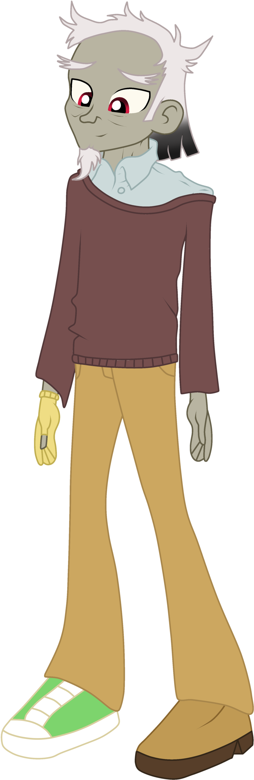 Cartoon Zombie Character Standing PNG image
