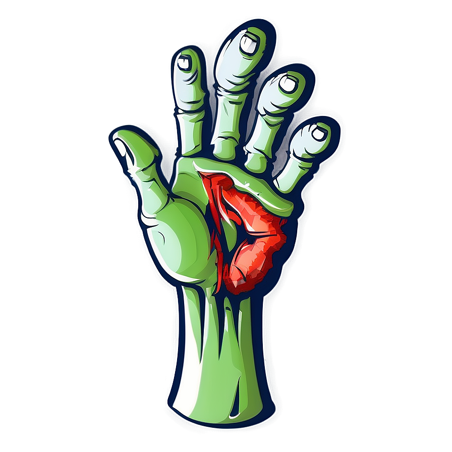 Cartoon Zombie Hand Png Lpi PNG image