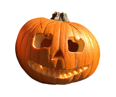 Carved Halloween Pumpkin Isolated PNG image