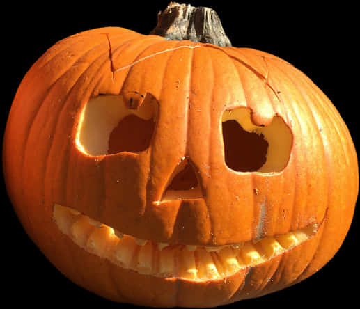 Carved Halloween Pumpkin Jack O Lantern PNG image