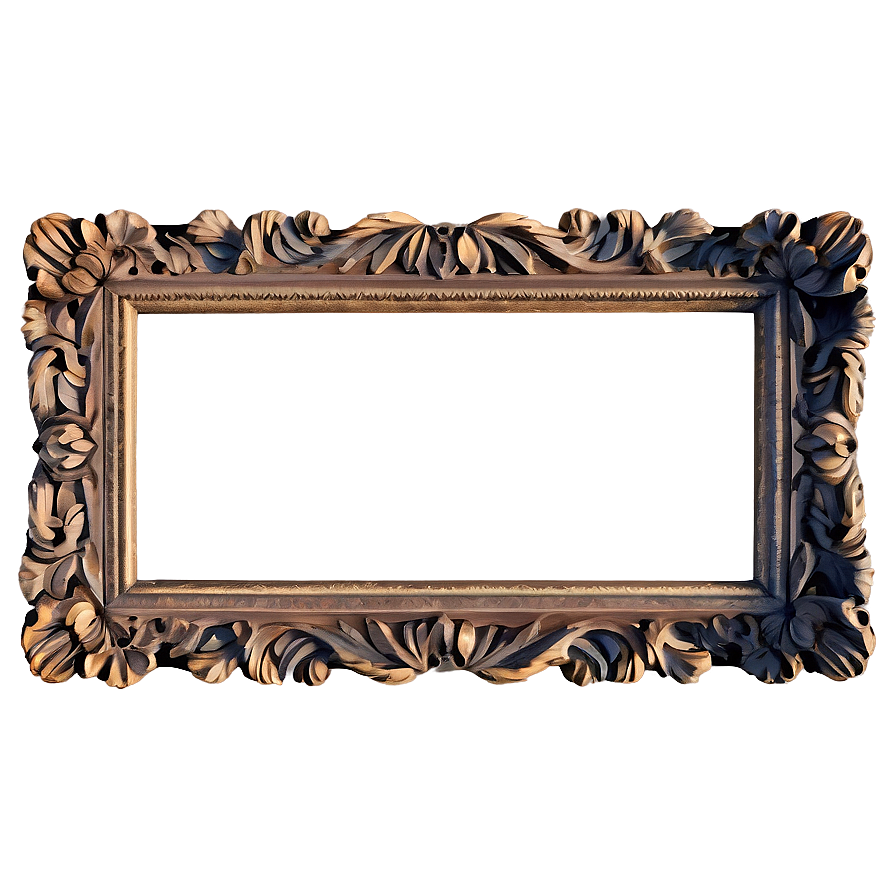 Carved Ornate Frame Png 06272024 PNG image