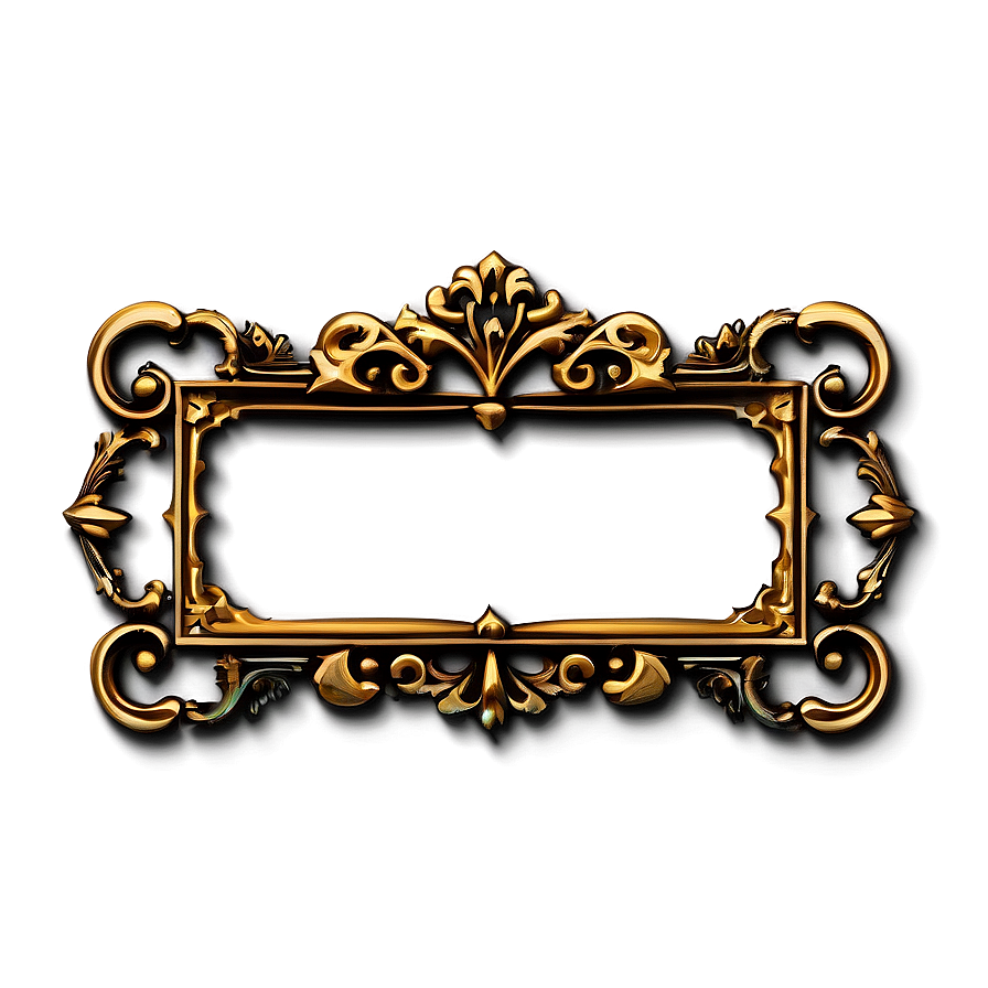 Carved Ornate Frame Png 06272024 PNG image