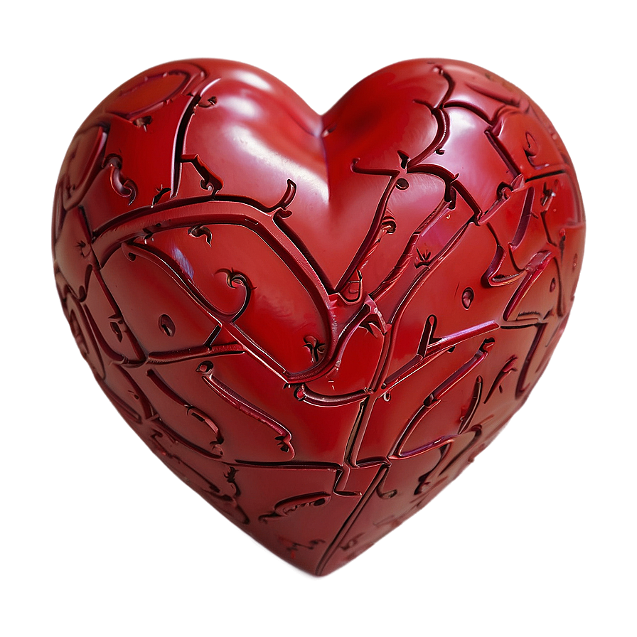 Carved Red Heart Png 28 PNG image