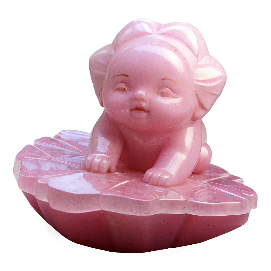 Carved Rose Quartz Figurine Png 06272024 PNG image