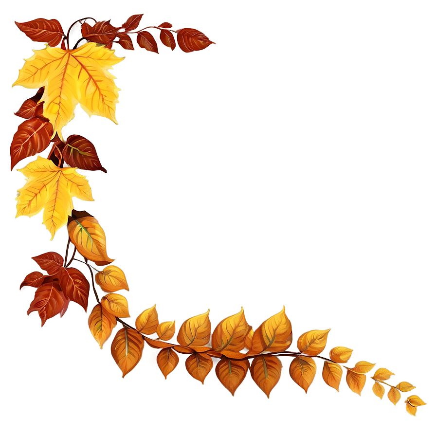 Cascading Autumn Leaves Png 05042024 PNG image