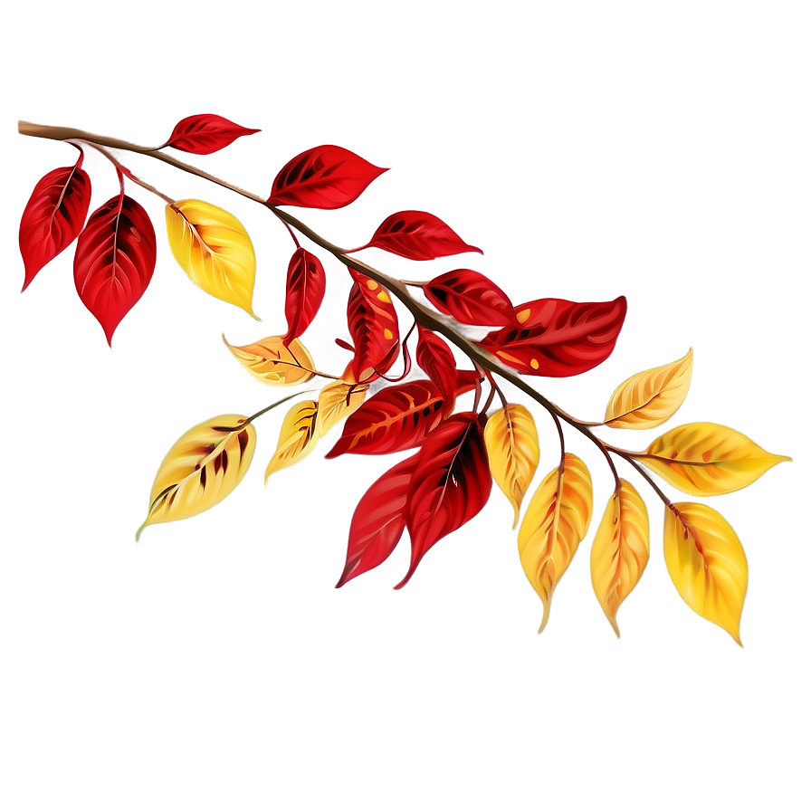 Cascading Autumn Leaves Png 05042024 PNG image