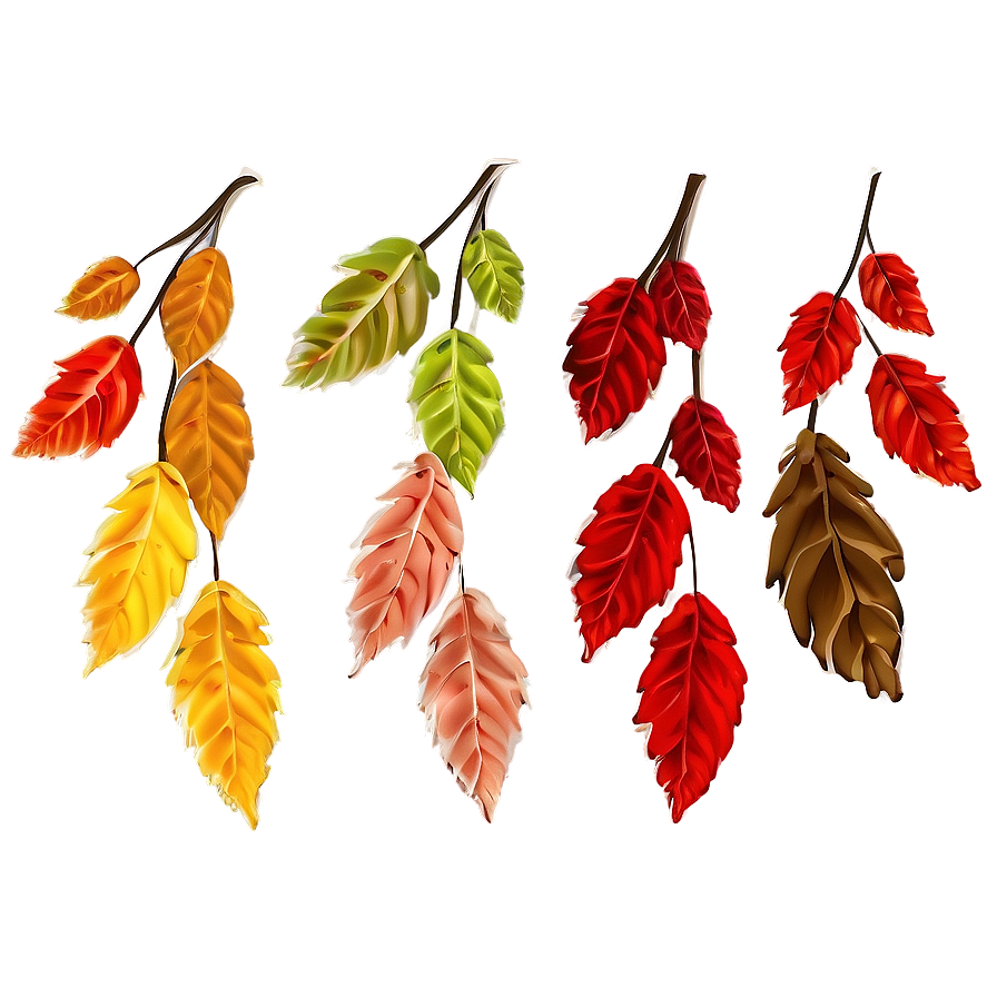 Cascading Autumn Leaves Png 68 PNG image