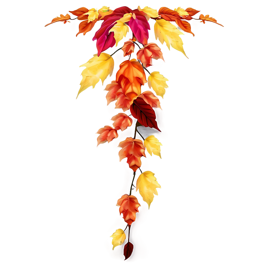 Cascading Autumn Leaves Png Vtx96 PNG image