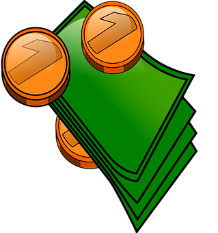 Cashand Coins Illustration PNG image