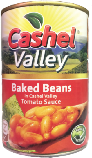 Cashel Valley Baked Beans Tomato Sauce Can PNG image