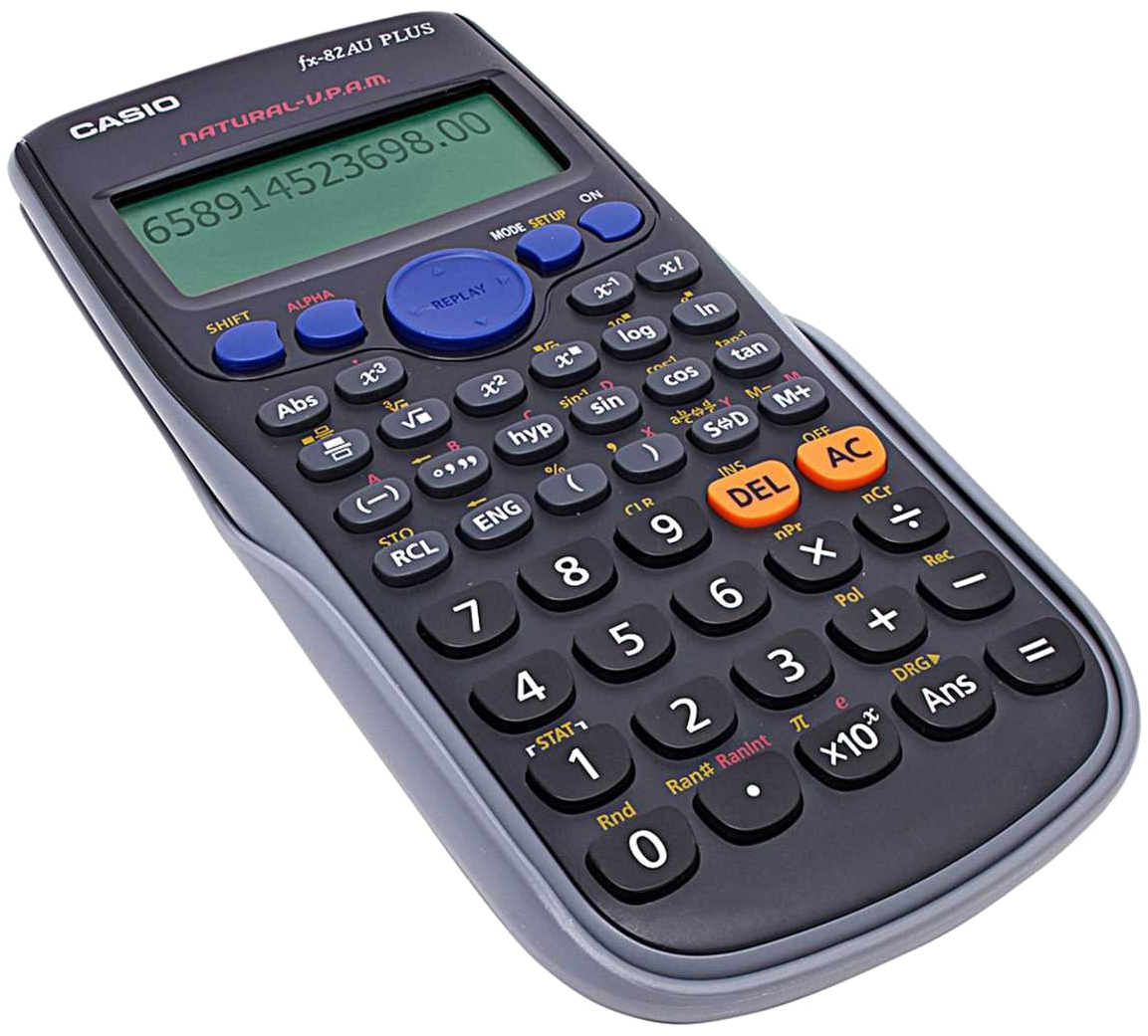 Casio Scientific Calculator F X82 A U Plus PNG image