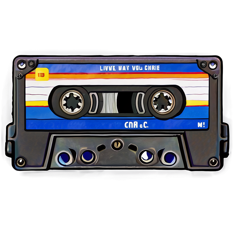 Cassette Tape With Label Png Cek63 PNG image