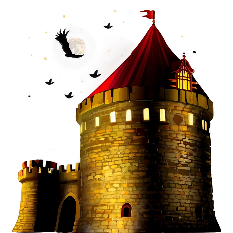 Castle At Night Png 05032024 PNG image