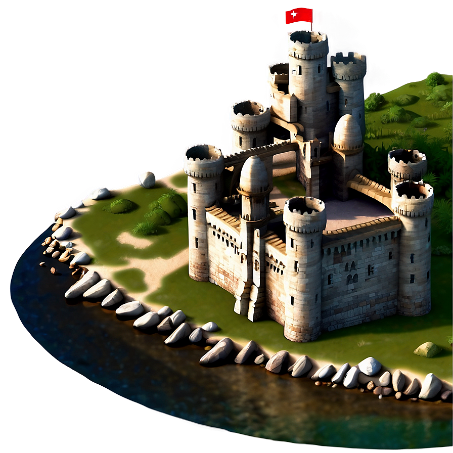 Castle By The Sea Png 05032024 PNG image