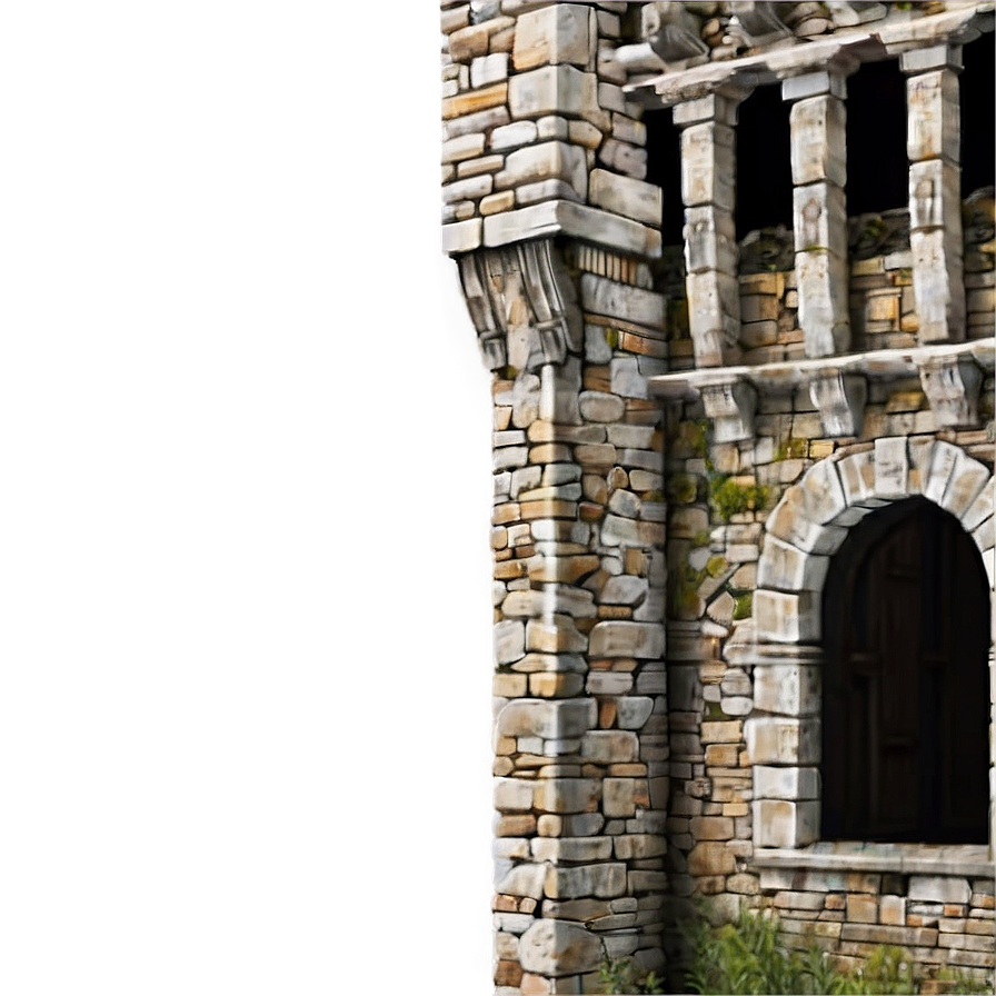 Castle In Forest Png Gyf PNG image